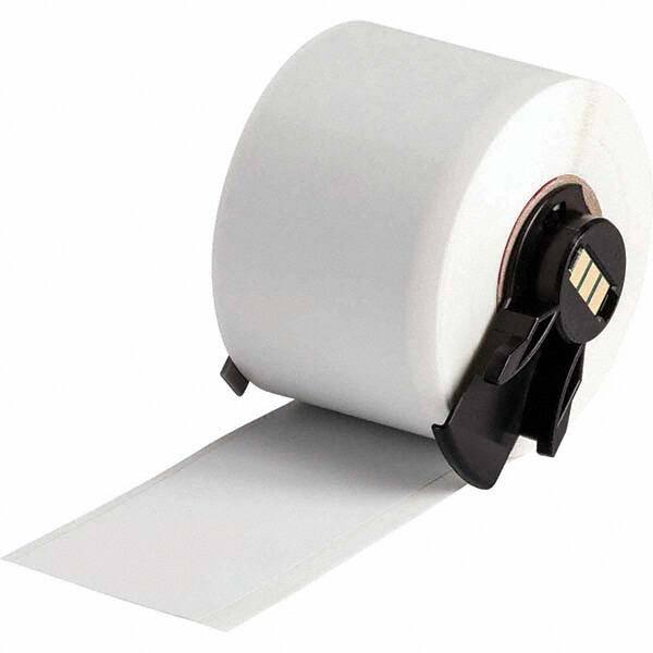 Continuous Tape for Printer: 1-1/2" x 50', Polyvinyl Fluoride, White