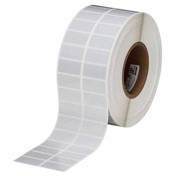 Label Maker Label: Light Gray, Polyester, 1-1/2" OAW, 10,000 per Roll