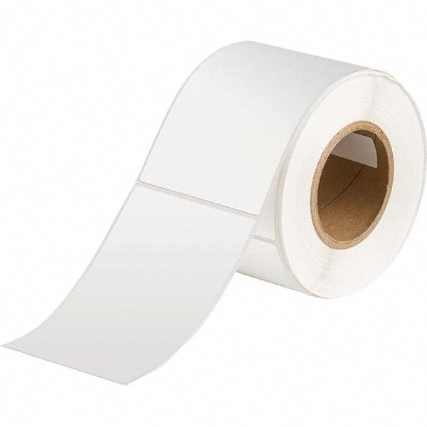 Label Maker Label: White, Polyester, 1,000 per Roll