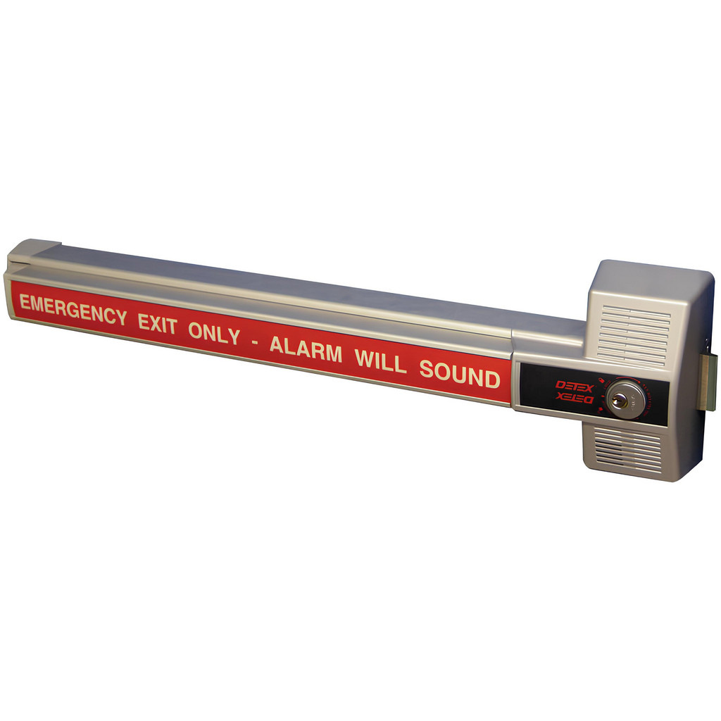 Detex Door Push Bars: Material: Metal; Locking Type: Exit Device Only; Maximum Door Width: 4 ft; Finish/Coating: Gray | Part #ECL-230X