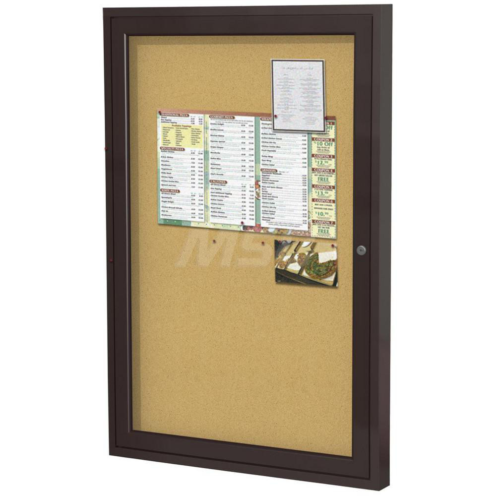 Ghent Bulletin Board 18" Width, 24" Height, Natural Cork MSC