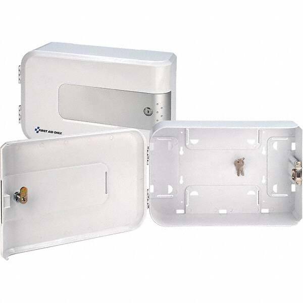 Empty First Aid Cabinets & Cases; Product Type: Cabinet ; Number of Shelves: 0 ; Door Type: Manual-Closing ; Color: White ; Material: Plastic; Plastic ; Number of Keys: 2