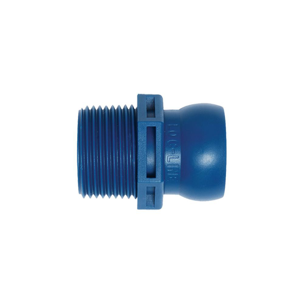 3/4" Hose ID, Male to Female Coolant Hose Connector - 3/4" BSPT, For Loc-Line Modular Hose Systems