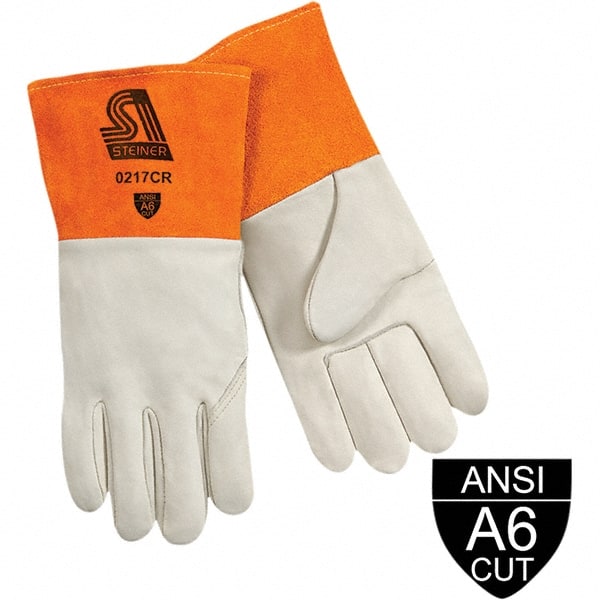 Steiner 0217CR-L Welding Gloves: Cowhide, MIG Welding Application 