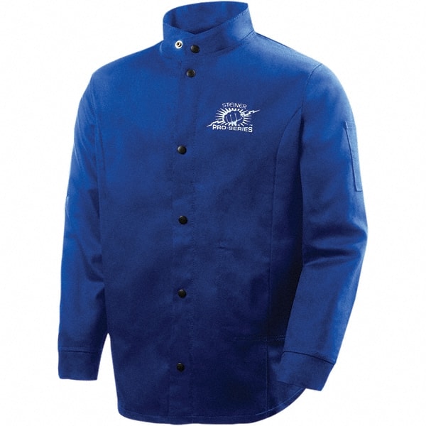 Steiner 1150-M Size M Blue Welding & Flame Resistant/Retardant Jacket 