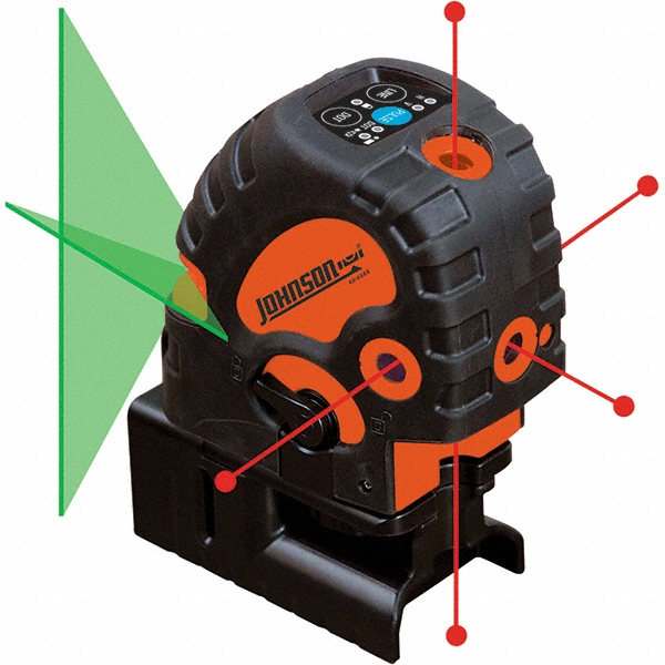 Johnson Level & Tool Laser Levels; Level Type: Self Leveling Combination Laser ; Laser Class: Class IIIa ; Maximum Measuring Range (Miles): 0.038