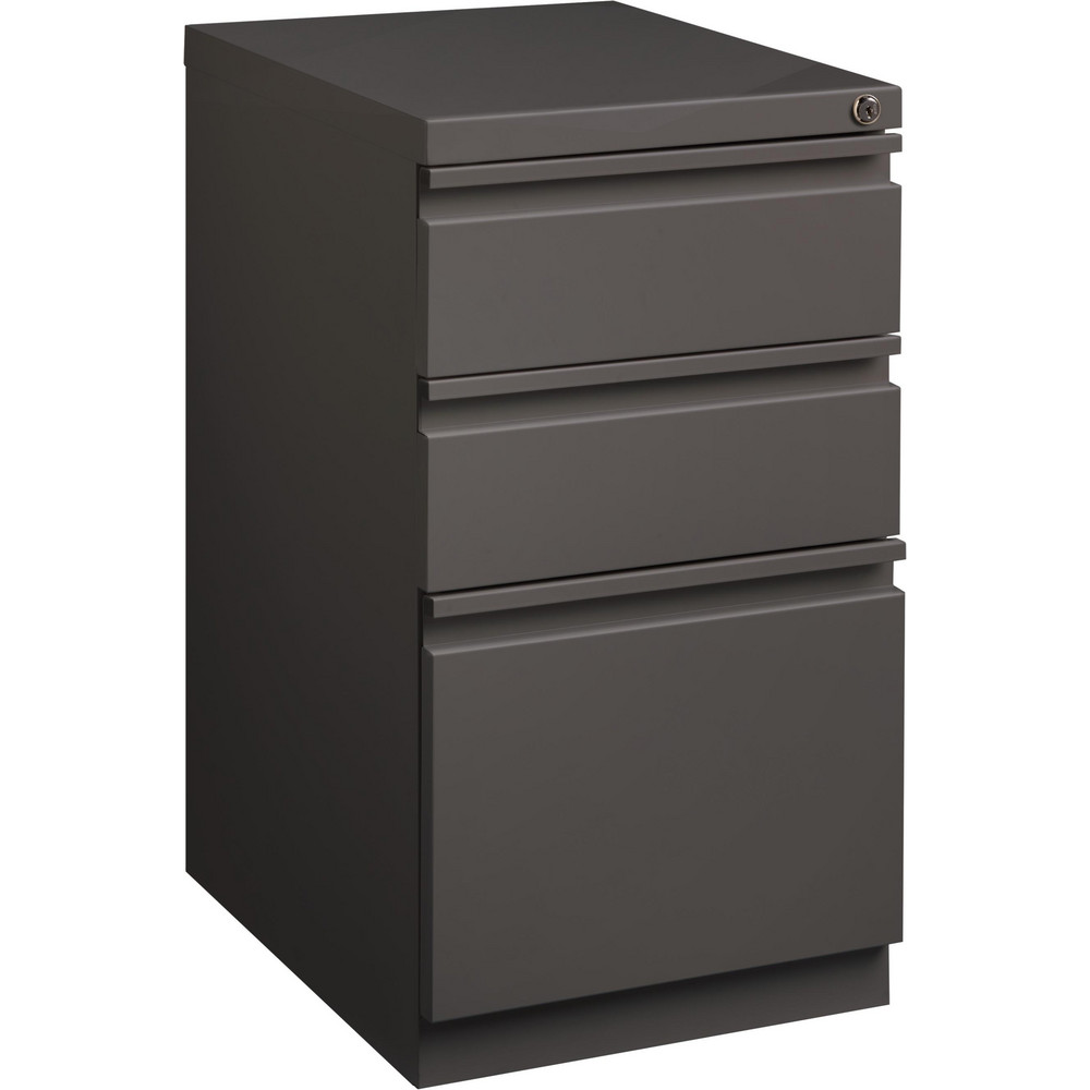 Hirsh Mobile Pedestal 3 Drawers, Steel, Medium Tone MSC Industrial