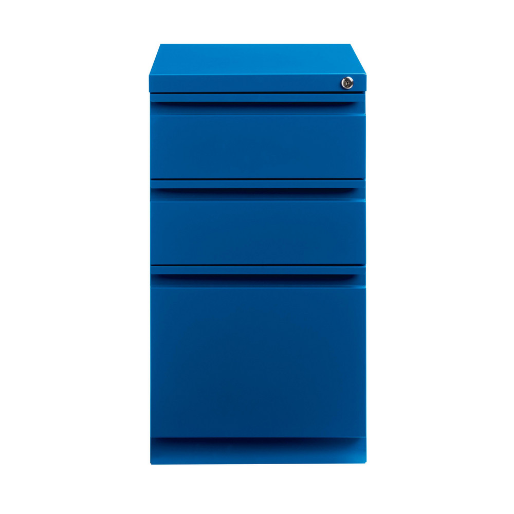 Hirsh Mobile Pedestals File 3 Drawer, Steel, Classic Blue