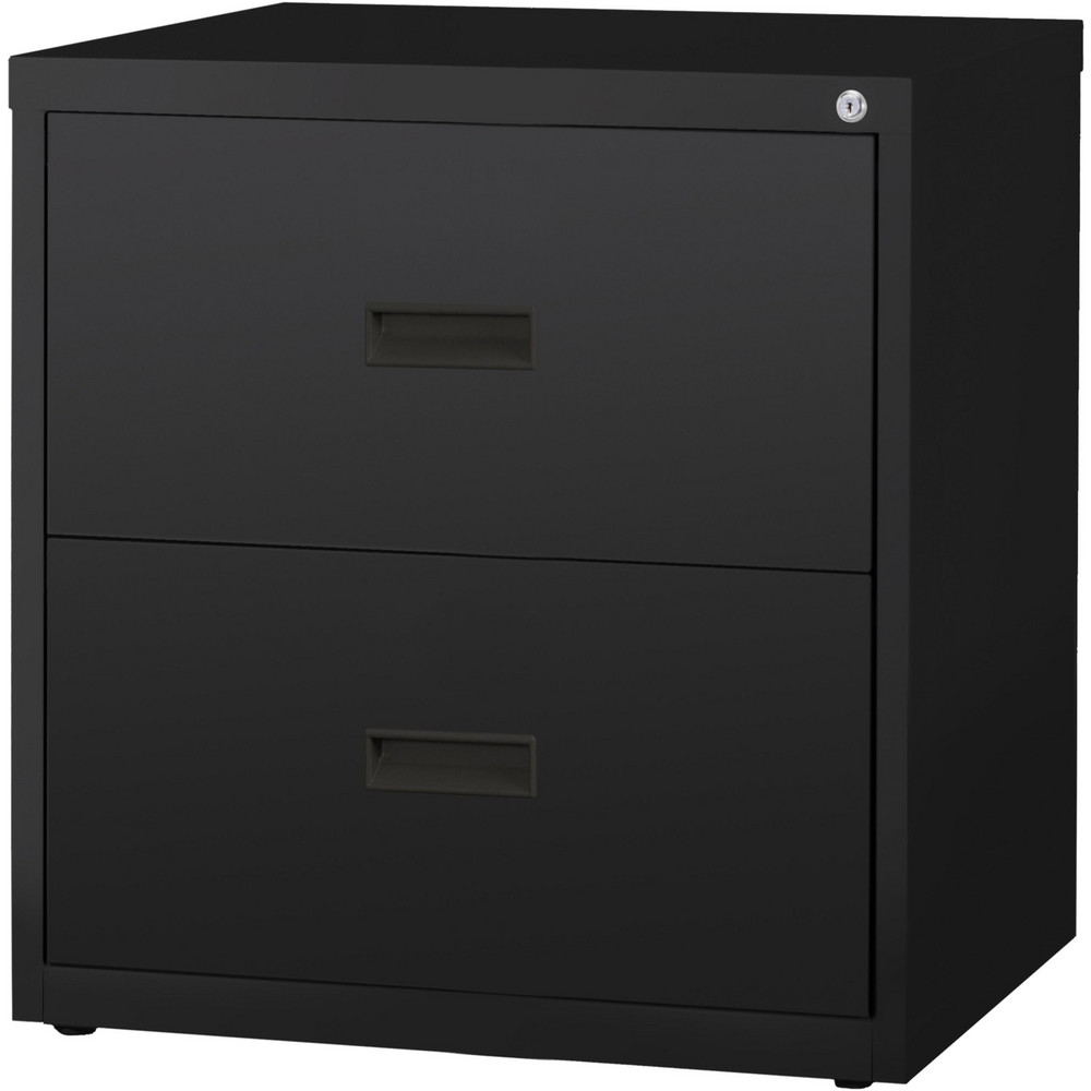 Hirsh Horizontal 2 Drawers, Steel, Black MSC Direct