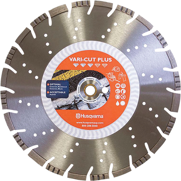 Husqvarna Wet & Dry Cut Saw Blade 16" Dia, 1 & 25/32" Arbor Hole MSC Direct