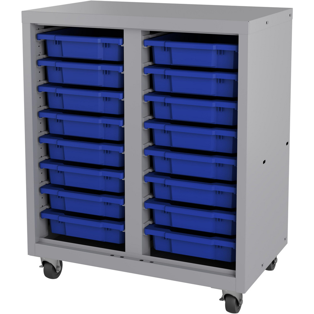 Space Solutions Steel Bin Storage Mobile Bench 8 lb Capacity