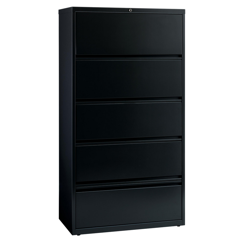 Hirsh Horizontal 5 Drawers, Steel, Black MSC Industrial Supply Co.