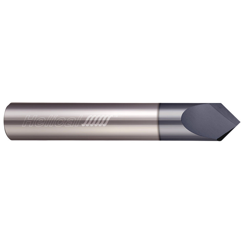 Helical Solutions Chamfer Mill 1/8" Dia, 2 Flutes, Solid Carbide