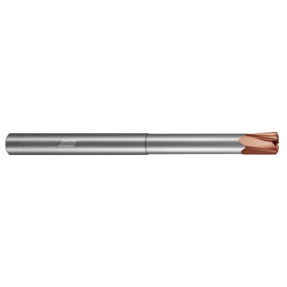 Helical Solutions 82675 High-Feed End Mills; Mill Diameter (Decimal Inch): 0.5000; Mill Diameter (Inch): 1/2; Program Radius (Decimal Inch): 0.0628; Number of Flutes: 5; Material: Solid Carbide; Finish/Coating: Tplus; Length of Cut (Decimal Inch): 0.5000; Length of Cut (Inch): 0 