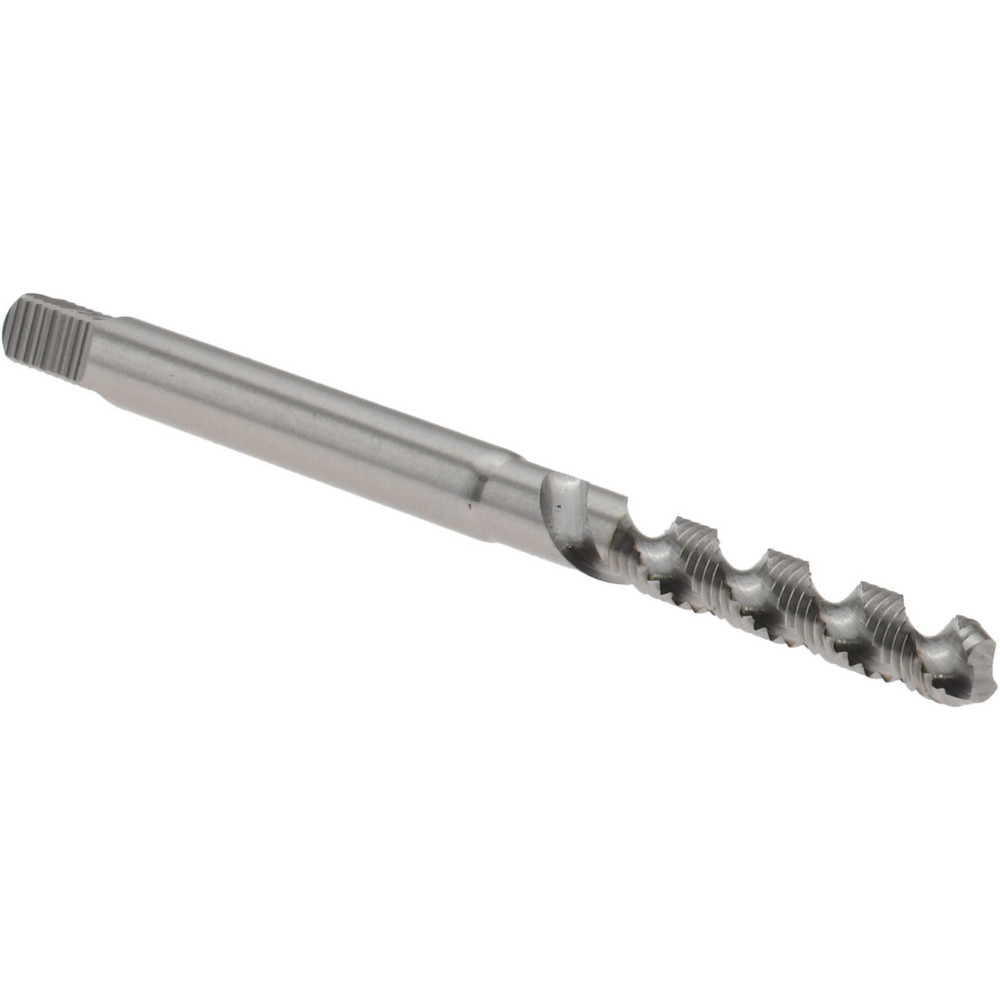 M2.5x0.45 Metric Coarse/EGM, 2 Flute, Bottoming Chamfer, Bright Finish, High Speed Steel Spiral Flute STI Tap
