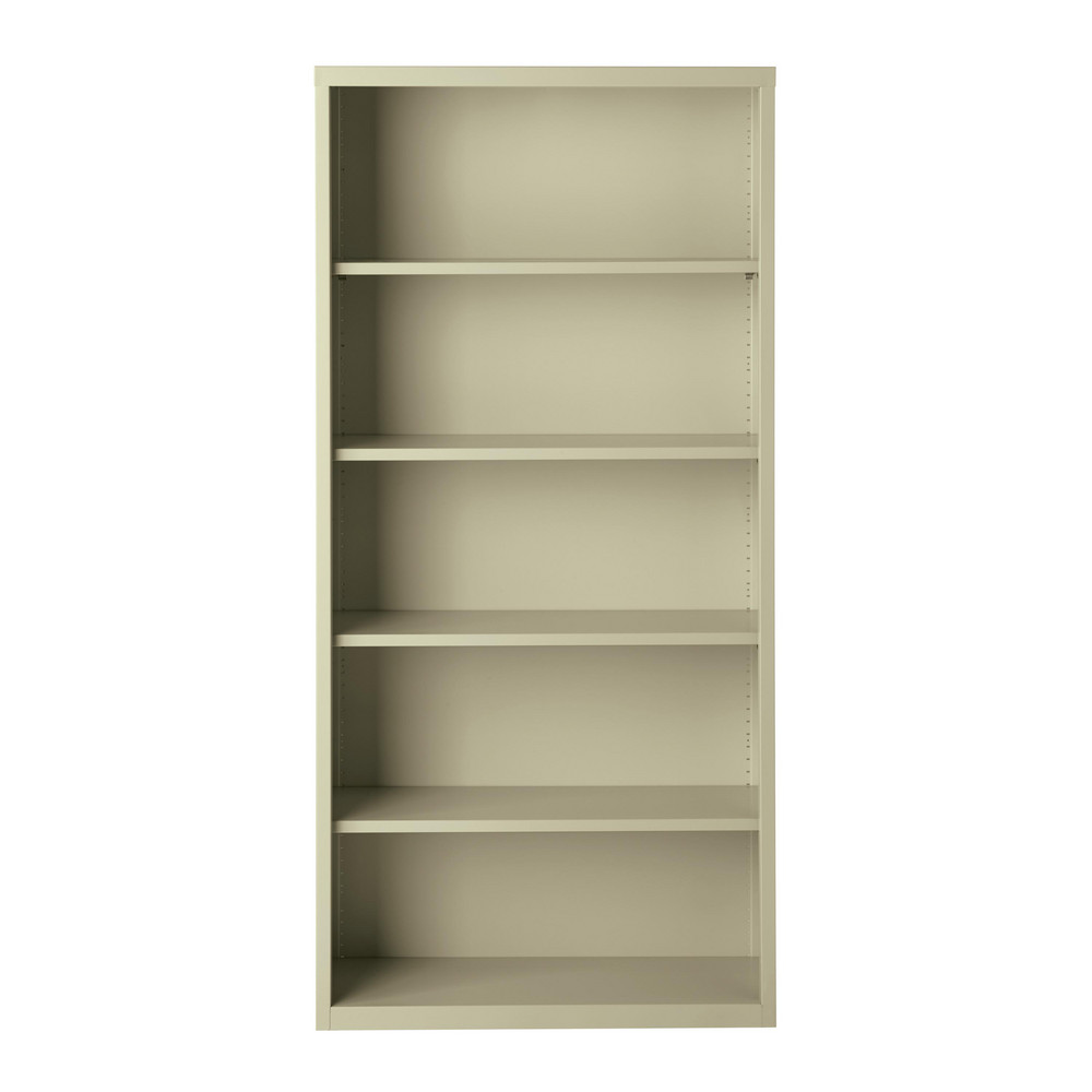 Hirsh Bookcases; Overall Height 72 in; Color Putty; Number of Shelves 5; Width (Inch) 35