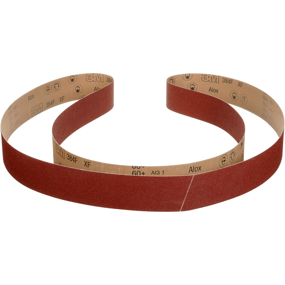 3M Abrasive Belt 1/2" Wide, 12" Long, 80+ Grit, Aluminum Oxide MSC