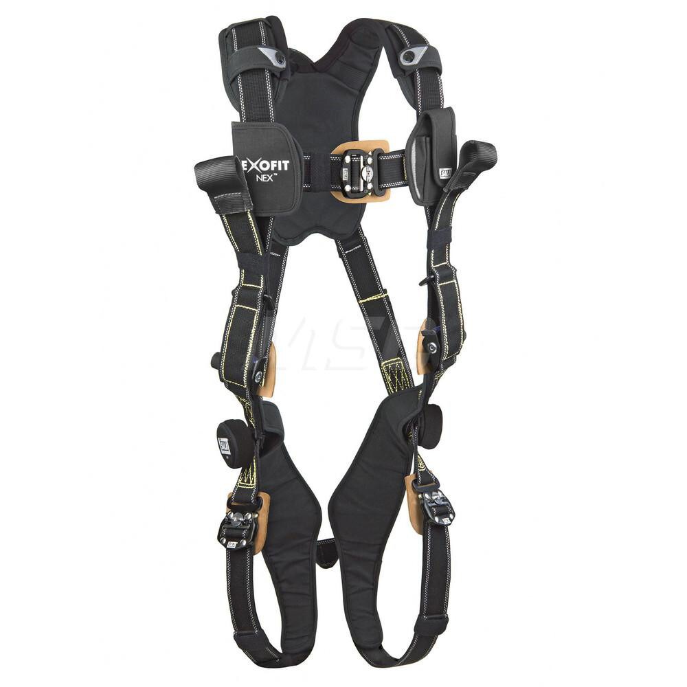 Fall Protection Harnesses: 420 Lb, Arc Flash Style, Size Medium, For Retrieval & Rescue, Nomex & Kevlar, Back