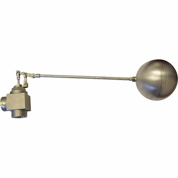 Control Devices 2" Pipe, Stainless Steel, Angle PatternDouble Seat, Mechanical Float Valve