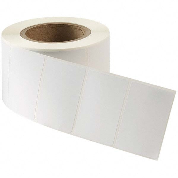 Label Maker Label: White, Paper, 4" OAL, 4,000 per Roll