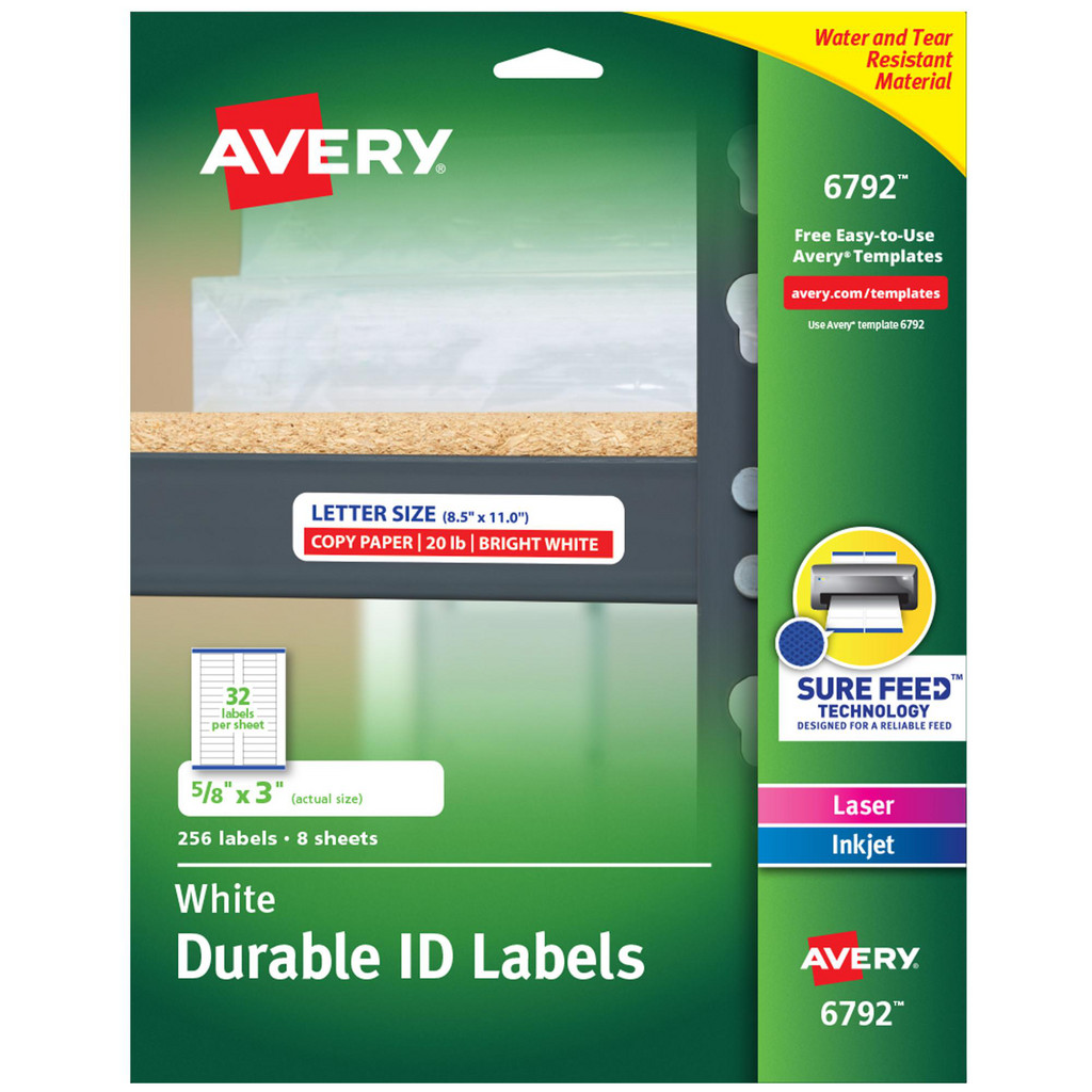 AVERY - Label Maker Label: White, Paper, 3