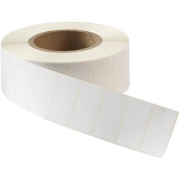Label Maker Label: White, Paper, 2" OAL, 12,000 per Roll
