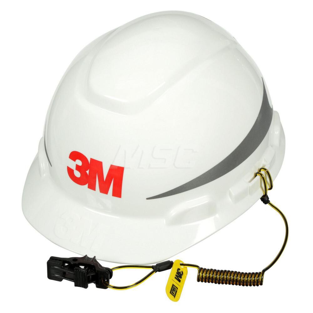 Fall Protection Hard Hat Coil Tether