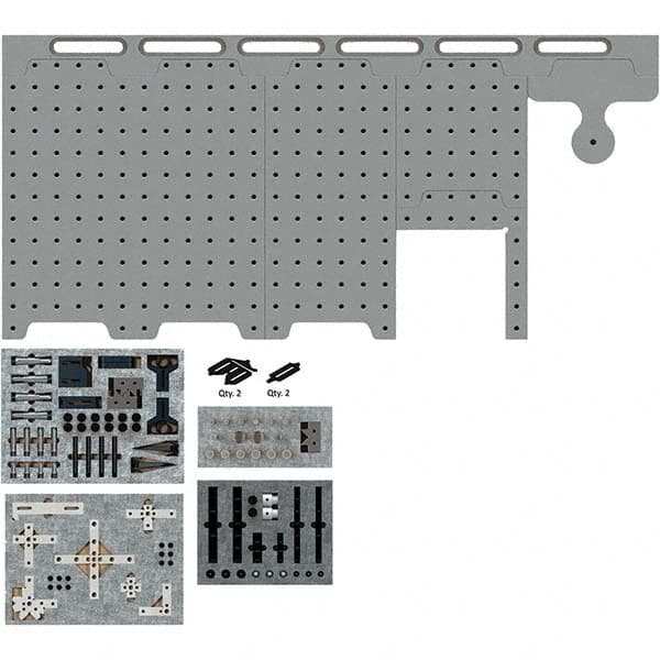 Phillips Precision 146 Piece 12 x 12″ Magnetically Interlocking CMM  Fixture Kit 99493108 MSC Industrial Supply