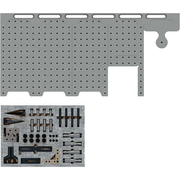 Phillips Precision 58 Piece 12 x 12″ Magnetically Interlocking CMM  Fixture Kit 99493124 MSC Industrial Supply