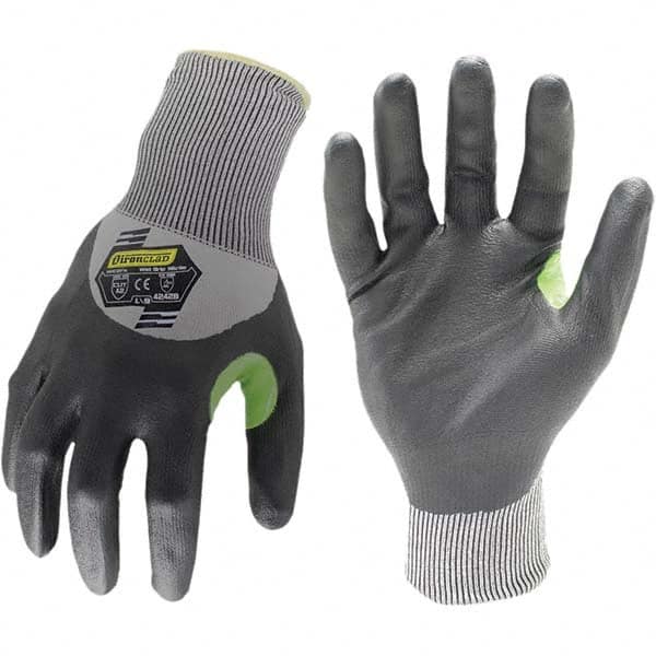 Cut-Resistant & Abrasion Resistant Gloves: Size Large, ANSI Cut A2, ANSI Puncture 4, Foam Nitrile, Series KKC2FN