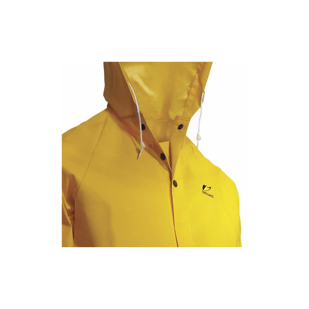 OnGuard Rain Jacket Size 5XL, Yellow, PVC MSC Industrial Supply Co.
