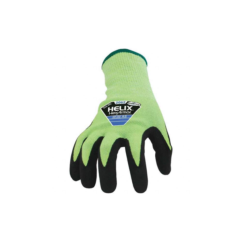 HexArmor - Cut-Resistant Gloves: Size M, ANSI Cut A9, Nitrile, HPPE ...