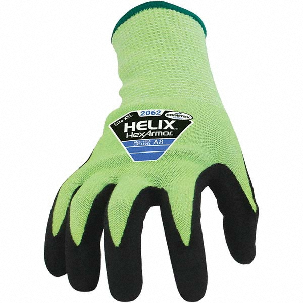 HexArmor Size L (9), ANSI Cut Lvl A9, Nitrile Coated Cut Resistant