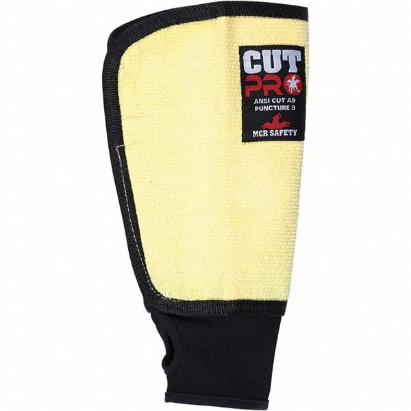 MCR SAFETY 93709MK Cut & Puncture Resistant Sleeves: Size Universal, Kevlar, Yellow, ANSI Cut A9 Image