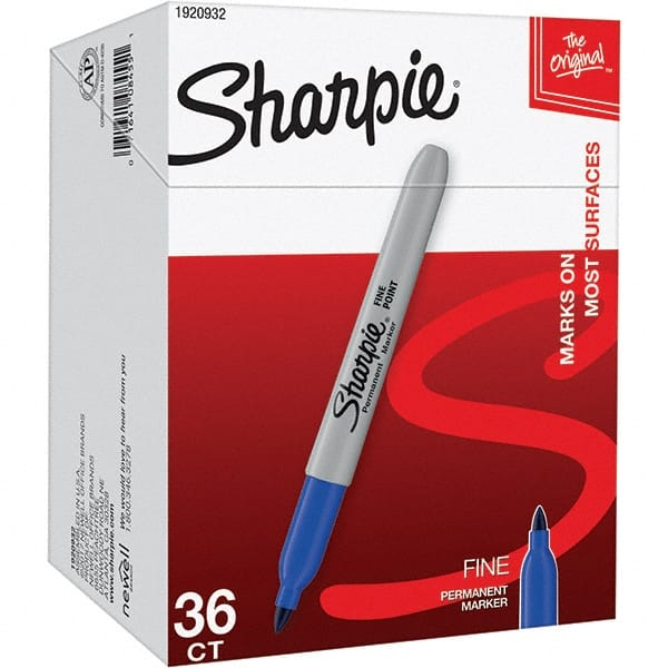 Sharpie Fine Point Permanent Marker Blue 36/Pack