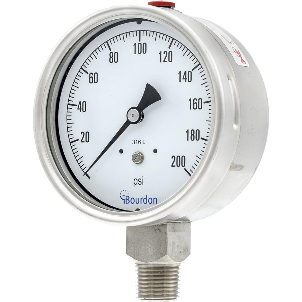 Bourdon Pressure Gauges; Gauge Type Commercial Pressure Gauges