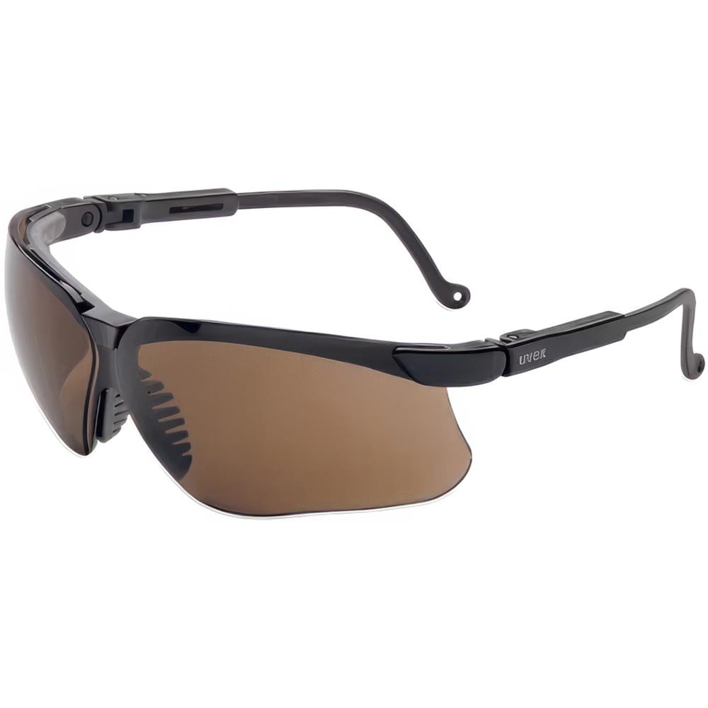 Safety Glass: Anti-Fog & Scratch-Resistant & Hydrophobic, Polycarbonate, Vermilion Lenses, Semi-Frameless