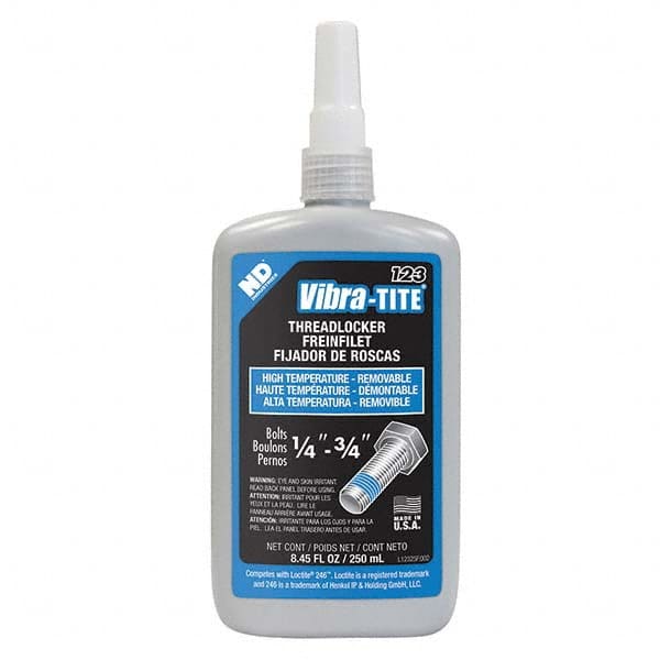 Vibra-Tite. 12325 Threadlocker: Blue, Liquid, 250 mL, Bottle 