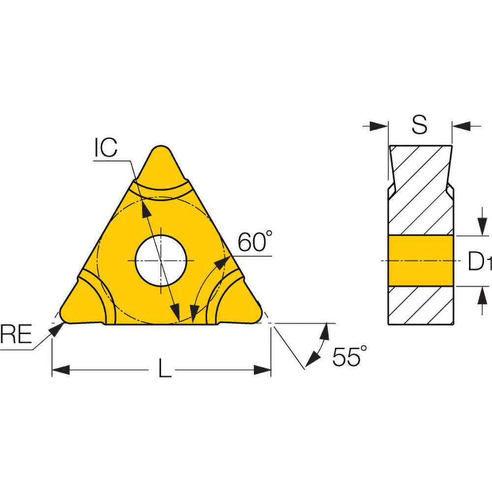 Iscar - Turning Inserts: Insert Style: D6NM; ISO Size Code: 16040 D6NM ...