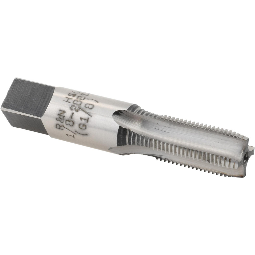 4x HSS BSPT Hand Taps Set: 1/8x28, 1/4x19, 3/8x19, 1/2x14 RH Pipe Thread
