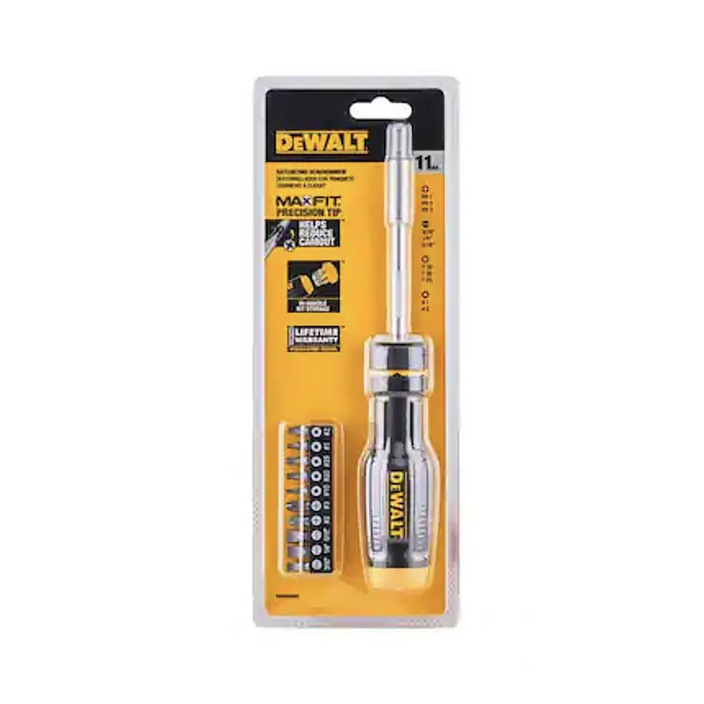 DeWALT Bit Screwdrivers; Type Ratcheting MultiBit Screwdriver; Tip Type Star, Slotted, Torx