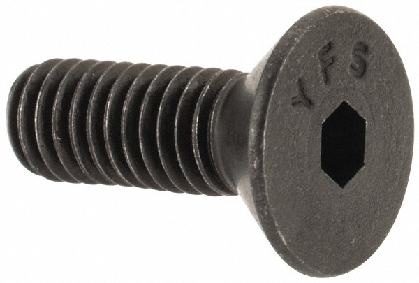 Value Collection 721100PR Flat Socket Cap Screw: #8-36 x 1/2" Long, Alloy Steel, Black Oxide Finish Image