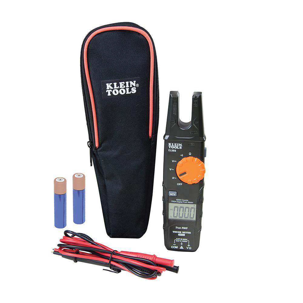 Klein Tools Electrical Insulation Resistance Testers & Megohmmeters: LCD, AA Batteries, 60, 1000 | Part #CL360