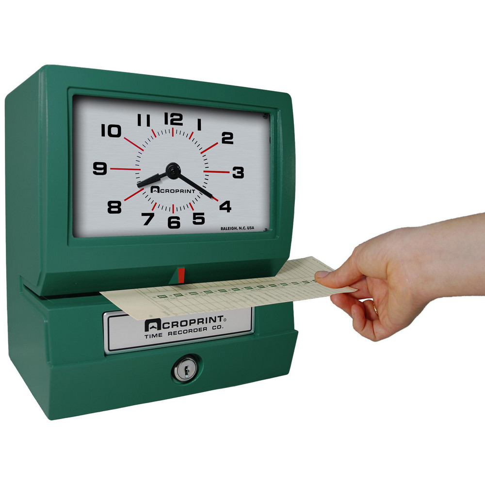 Acroprint Time Recorder Time Clocks & Time Recorders; Punch Type
