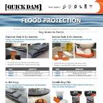 Shop QUICK DAM Flood Protection flyer