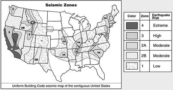 seismic zones
