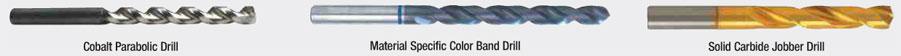 Cobalt Drill Material Specific Color Band Drill Solid Carbide Jobber Drill