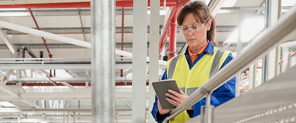 Engineer on plant floor