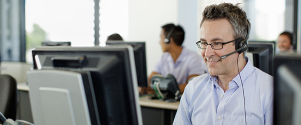 Image of male customer representative