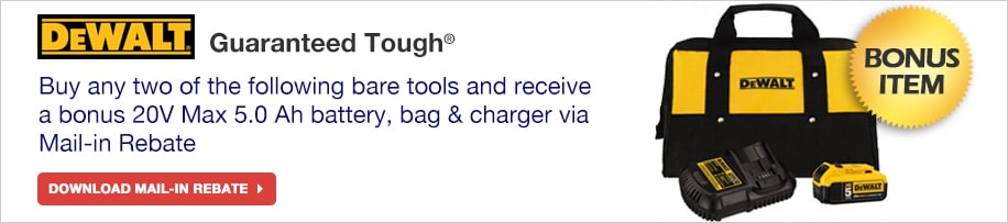 Dewalt Bare Tools Rebate